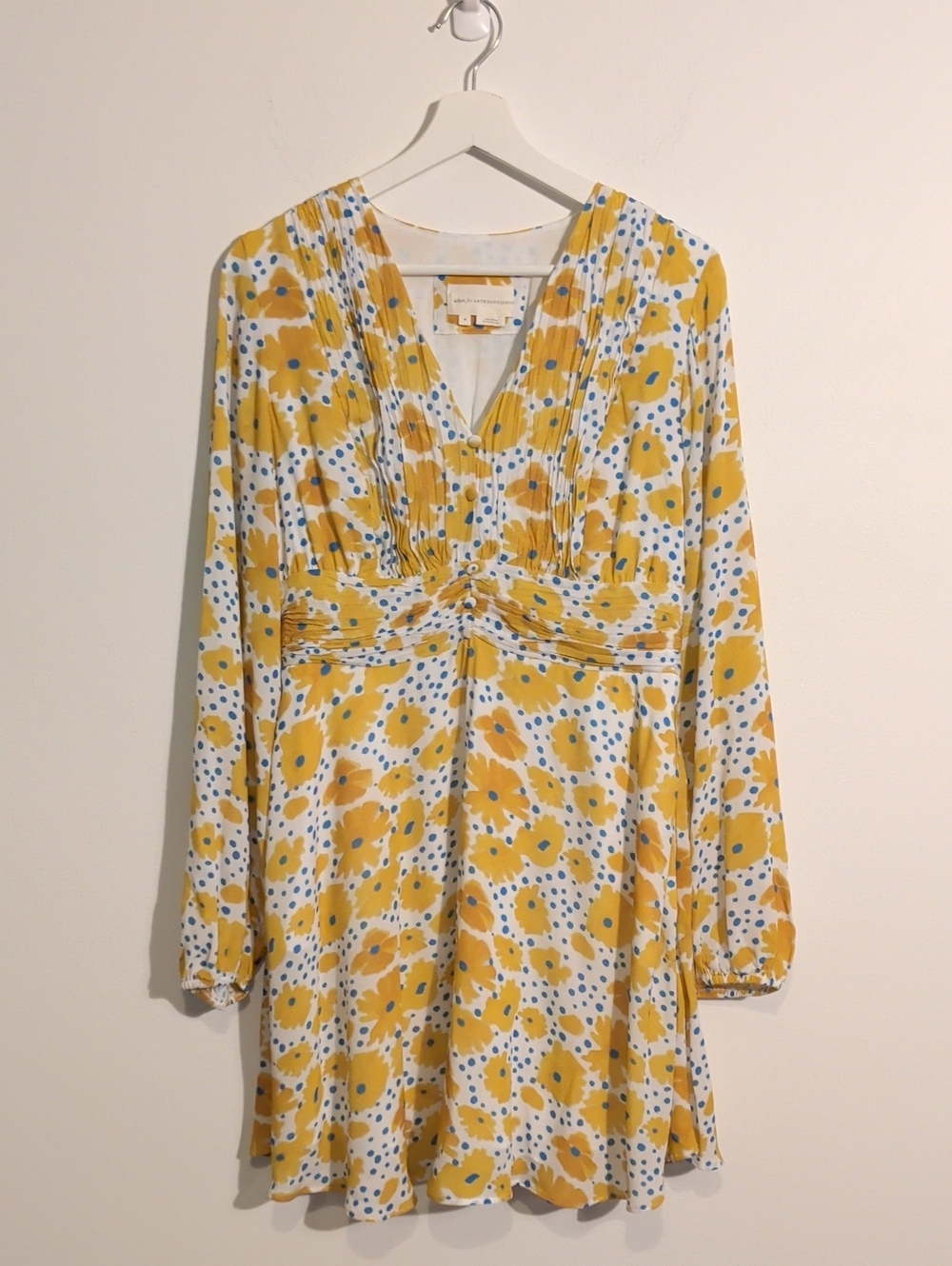 ANTHROPOLOGIE floral mini dress - size medium - Picture 3 of 12